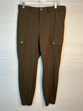 Halara Women’s XL Tall Cargo Style Pants Olive 129